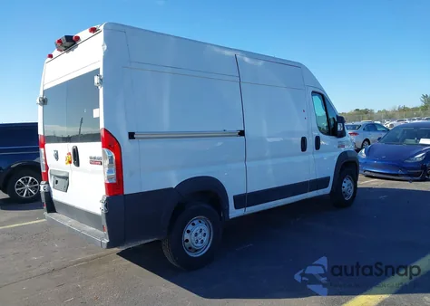 2019 Ram Promaster 2500 High Roof 136 Wb z USA, uszkodzony, nr VIN 3C6TRVCG9KE525780